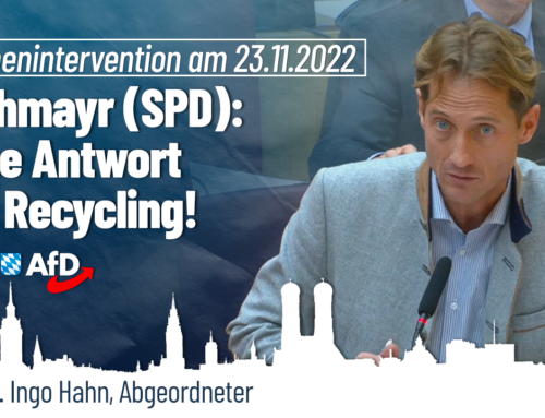 Strohmayr (SPD): keine Antwort zum Recycling!