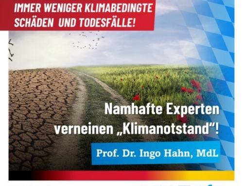 Immer weniger klimabedingte Schäden und Todesfälle! – Namhafte Experten verneinen „Klimanotstand“