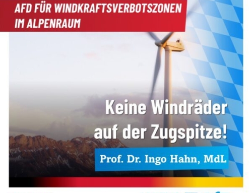 Keine Windräder auf der Zugspitze! – AfD für Windkraftverbotszonen im Alpenraum