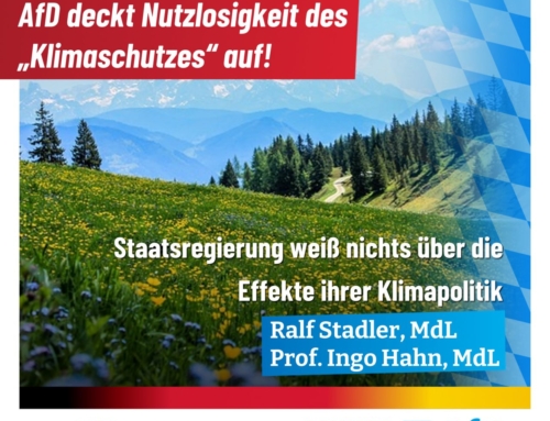 Staatsregierung weiß nichts über die Effekte ihrer Klimapolitik – AfD deckt Nutzlosigkeit des „Klimaschutzes“ auf!