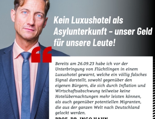 Kein Luxushotel als Asylunterkunft – unser Geld für unsere Leute!